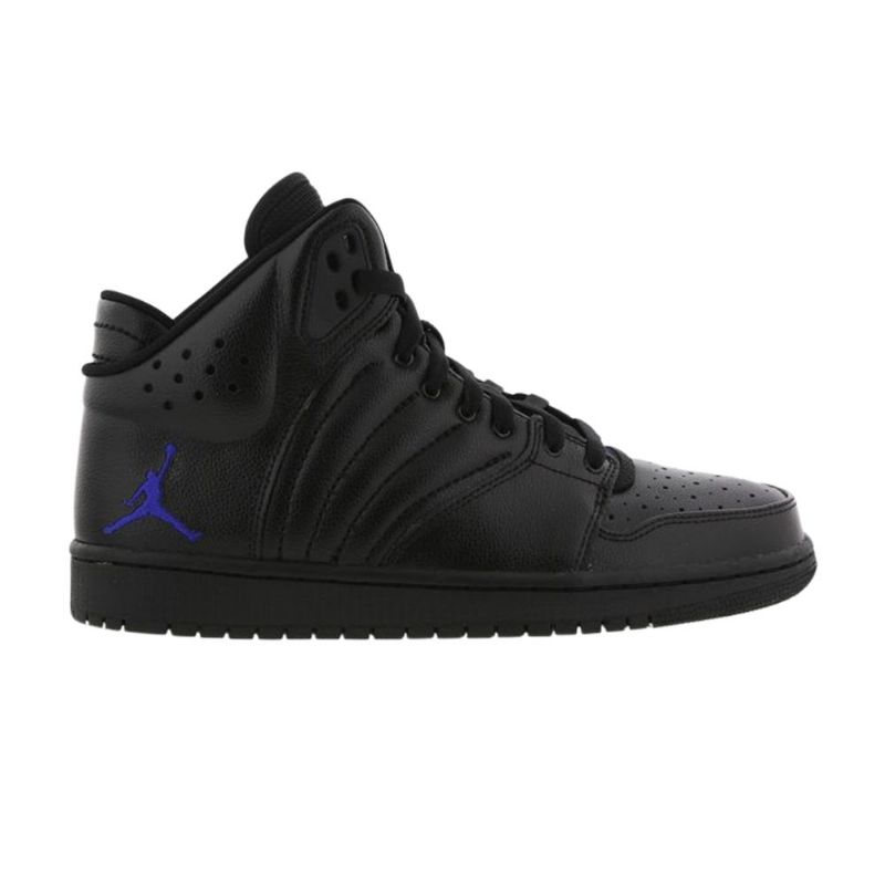 Air Jordan 1 Flight 4 Mustat Siniset Miesten Kengät