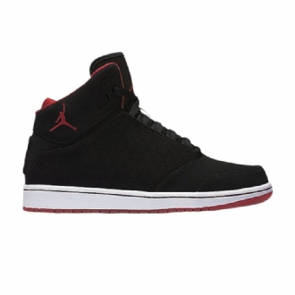 Air Jordan 1 Flight 5 Premium Musta Punainen Valkoinen Miesten Kengät