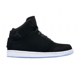 Air Jordan 1 Flight 5 Premium Mustavalkoiset Miesten Kengät