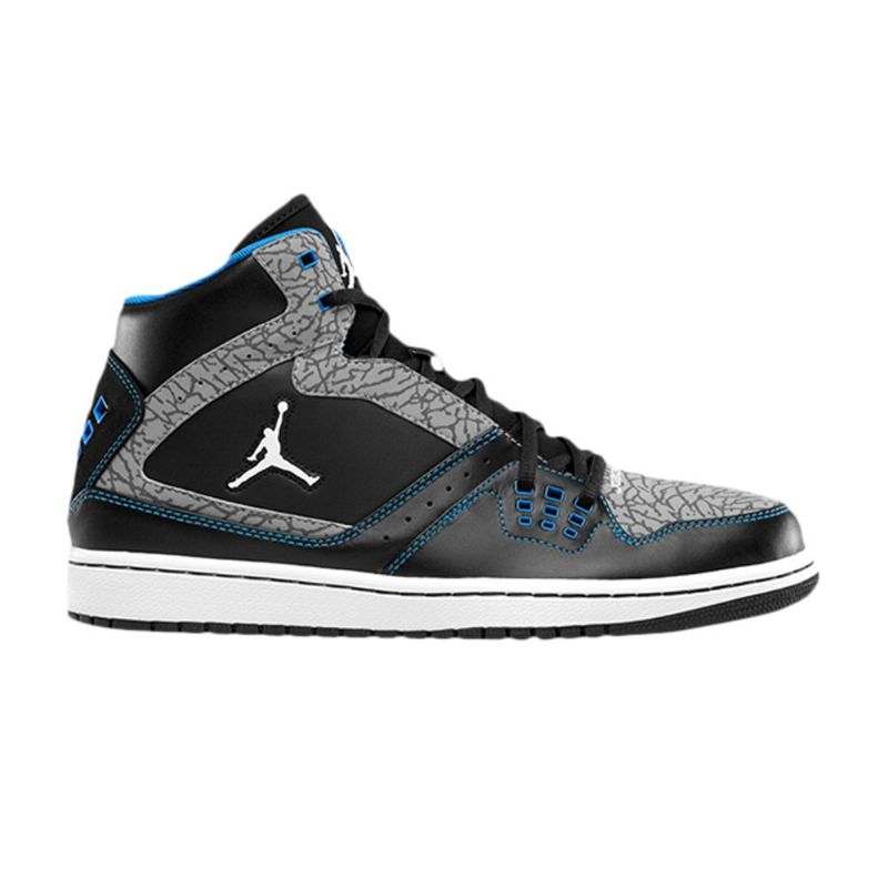 Air Jordan 1 Flight Musta Sininen Harmaa Valkoinen Miesten Kengät