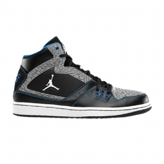 Air Jordan 1 Flight Musta Sininen Harmaa Valkoinen Miesten Kengät