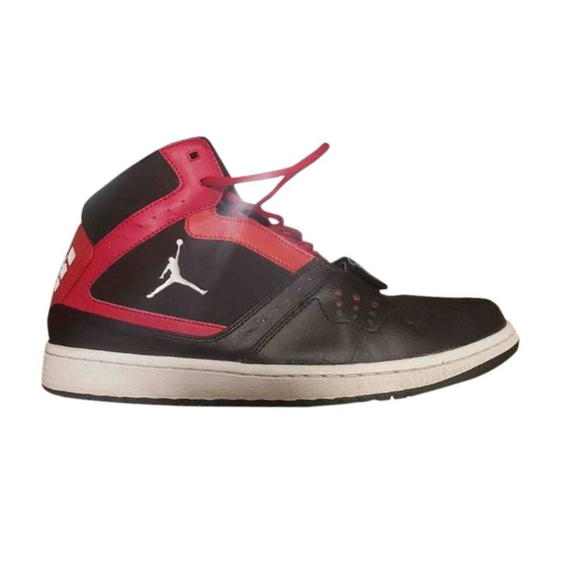 Air Jordan 1 Flight Strap Musta Punainen Valkoinen Miesten Kengät