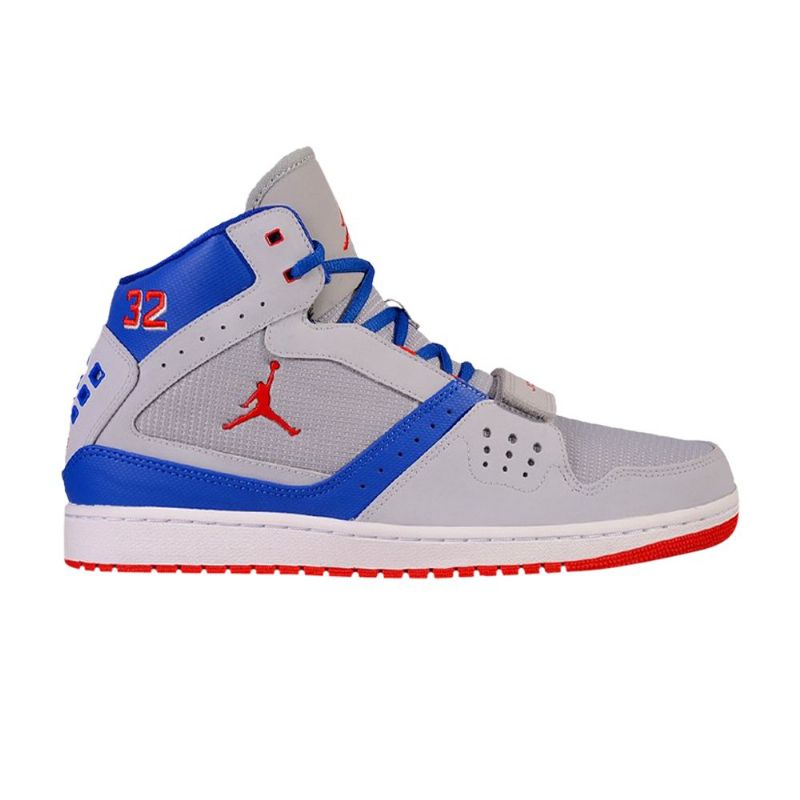 Air Jordan 1 Flight Strap Pe Harmaa Sininen Punainen Miesten Kengät