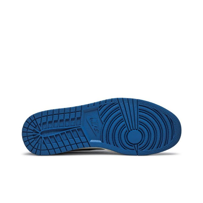 Air Jordan 1 Fragment Design Travis Scott Retro Matala Sininen Valkoinen Musta Beige Miesten Kengät
