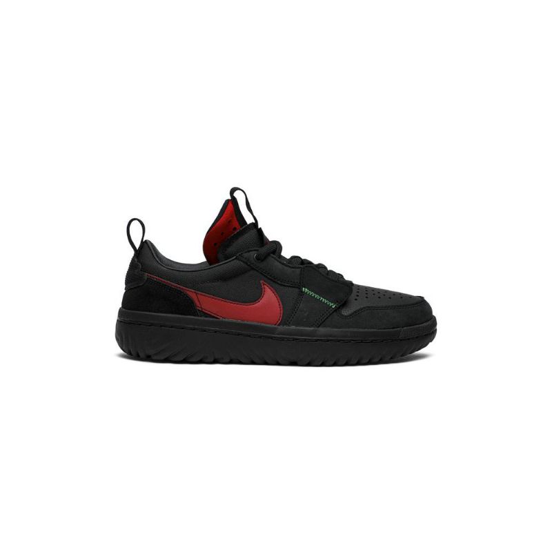 Air Jordan 1 Ghetto Gastro Low React Mustat Punaiset Vihreät Miesten Kengät