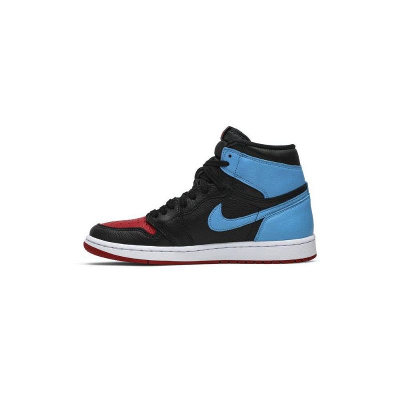 Air Jordan 1 High Og Musta Sininen Punainen Naisten Kengät