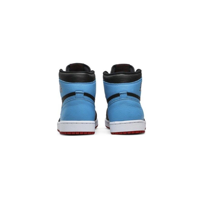 Air Jordan 1 High Og Musta Sininen Punainen Naisten Kengät
