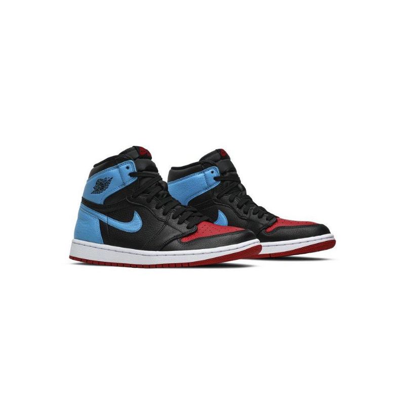 Air Jordan 1 High Og Musta Sininen Punainen Naisten Kengät