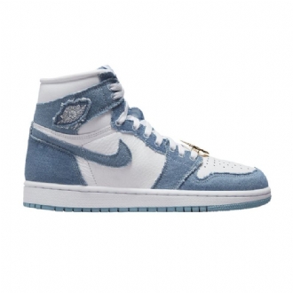 Air Jordan 1 High Og Valkoinen Sininen Kulta Naisten Kengät