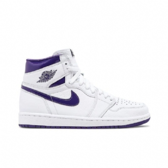 Air Jordan 1 High Og Valkoinen Violetti Naisten Kengät
