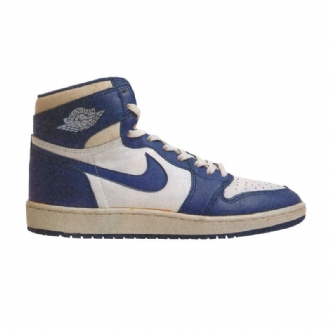 Air Jordan 1 High Valkoinen Sininen Miesten Kengät