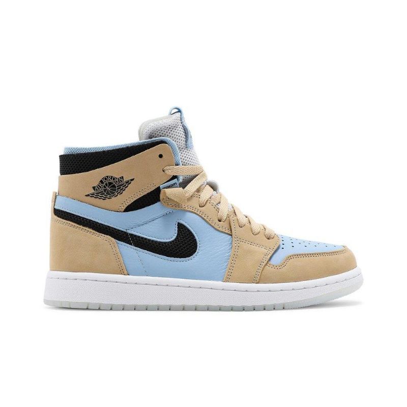 Air Jordan 1 High Zoom Comfort Korkea Sininen Ruskea Musta Valkoinen Naisten Kengät