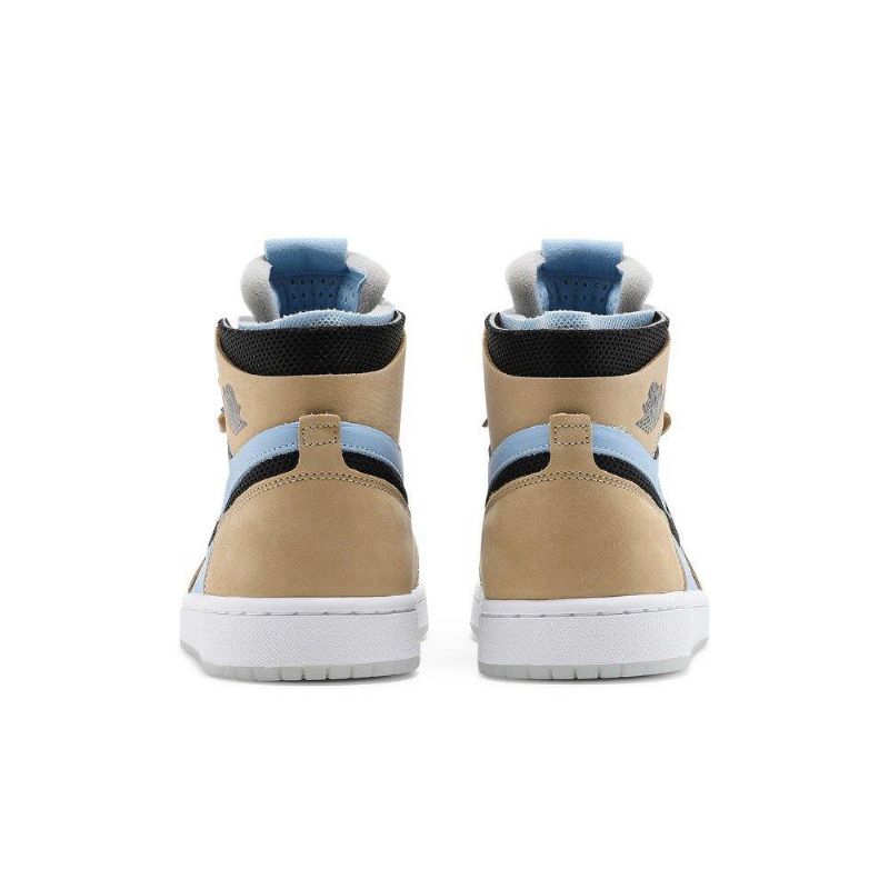 Air Jordan 1 High Zoom Comfort Korkea Sininen Ruskea Musta Valkoinen Naisten Kengät