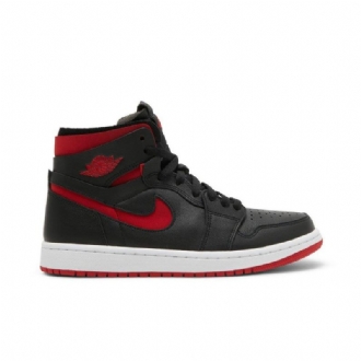 Air Jordan 1 High Zoom Comfort Musta Punainen Valkoinen Naisten Kengät