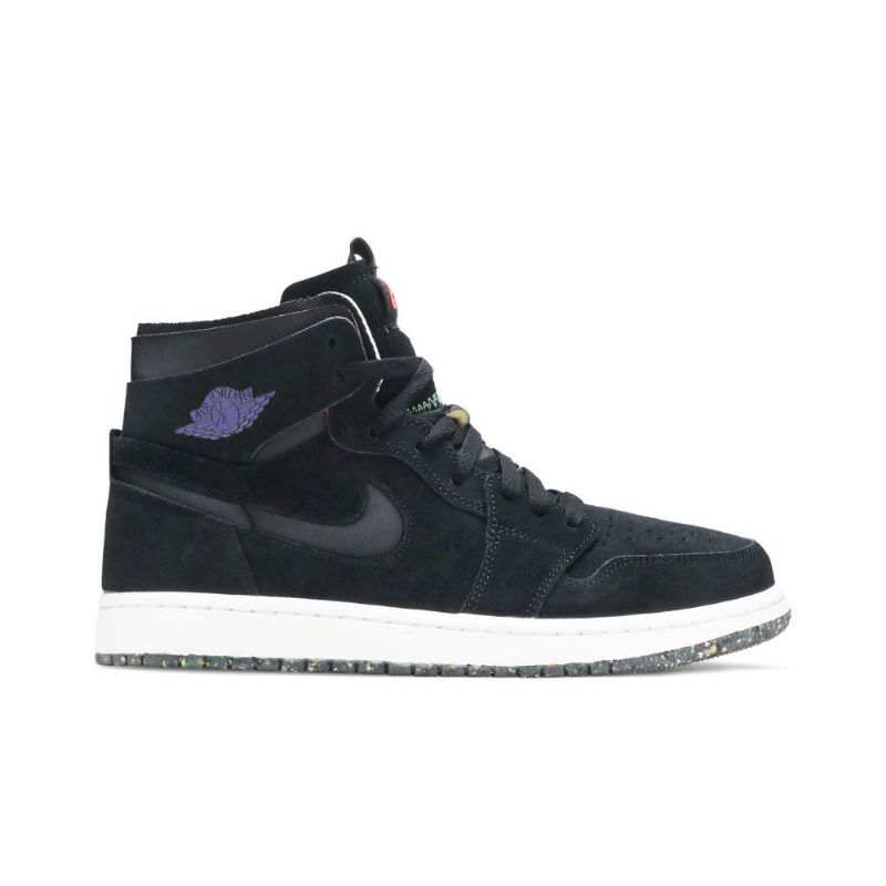 Air Jordan 1 High Zoom Comfort Mustat Violetit Miesten Kengät