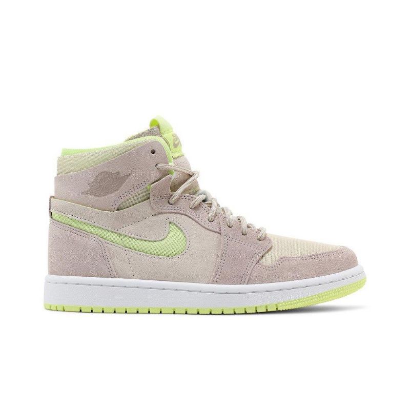 Air Jordan 1 High Zoom Comfort Valkoinen Harmaa Keltainen Naisten Kengät