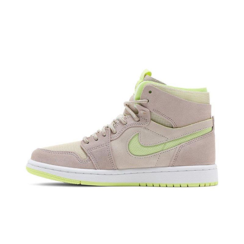 Air Jordan 1 High Zoom Comfort Valkoinen Harmaa Keltainen Naisten Kengät