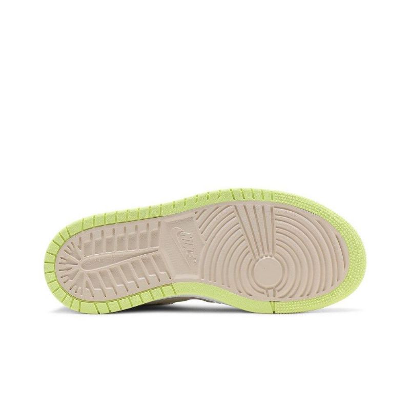 Air Jordan 1 High Zoom Comfort Valkoinen Harmaa Keltainen Naisten Kengät