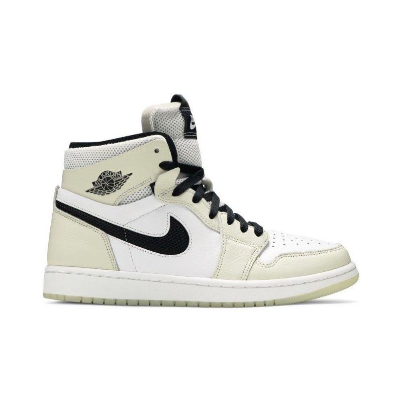 Air Jordan 1 High Zoom Comfort Valkoinen Harmaa Musta Naisten Kengät