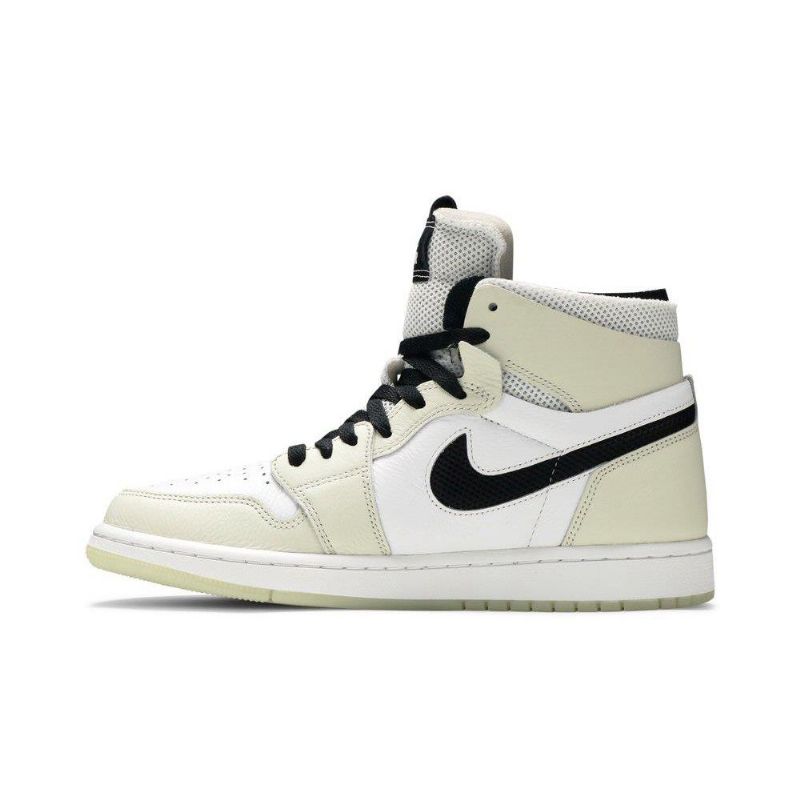 Air Jordan 1 High Zoom Comfort Valkoinen Harmaa Musta Naisten Kengät