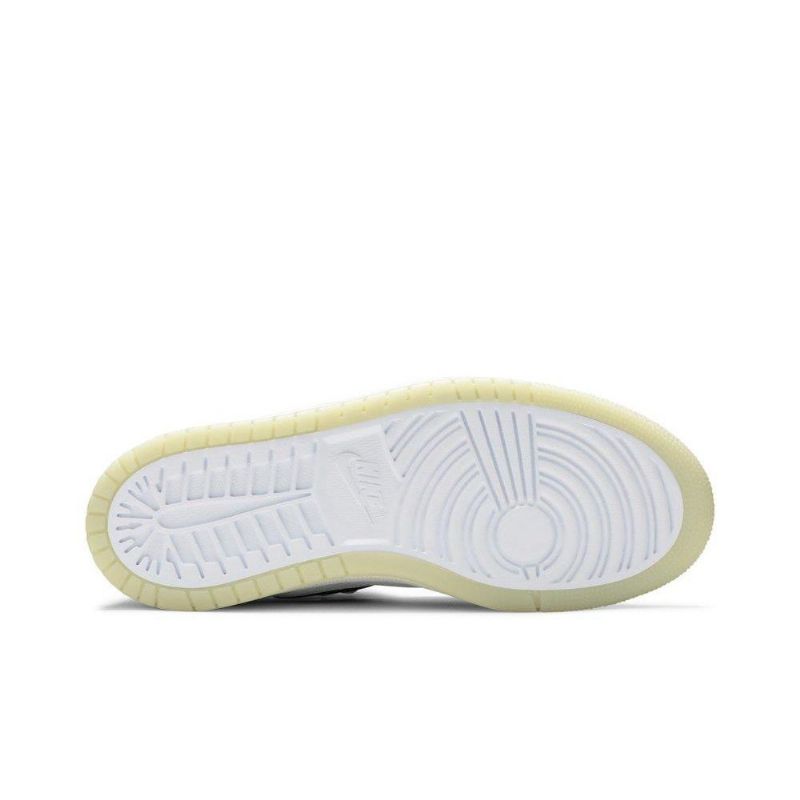 Air Jordan 1 High Zoom Comfort Valkoinen Harmaa Musta Naisten Kengät