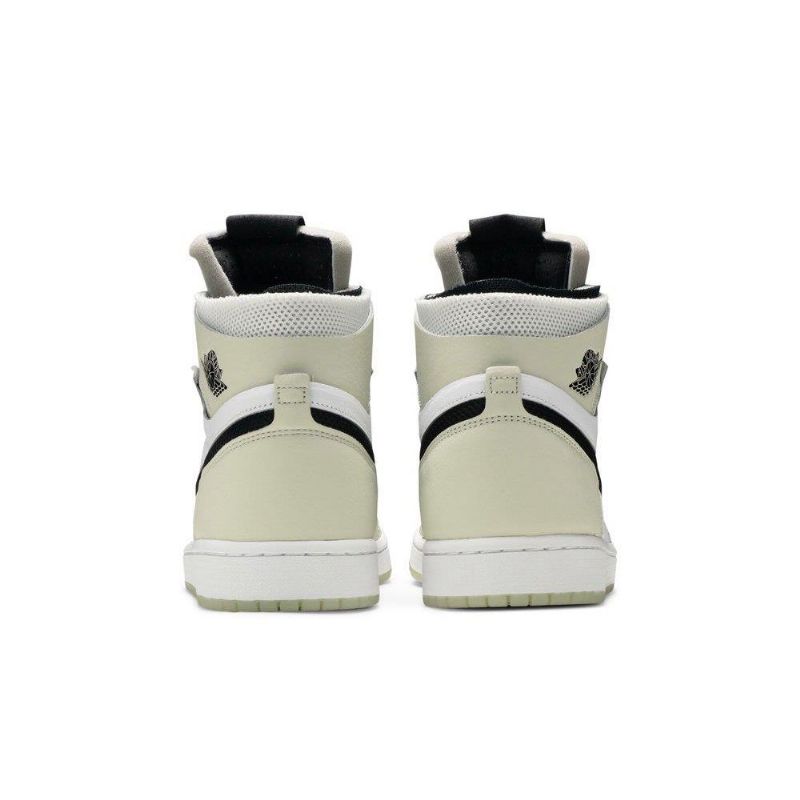 Air Jordan 1 High Zoom Comfort Valkoinen Harmaa Musta Naisten Kengät
