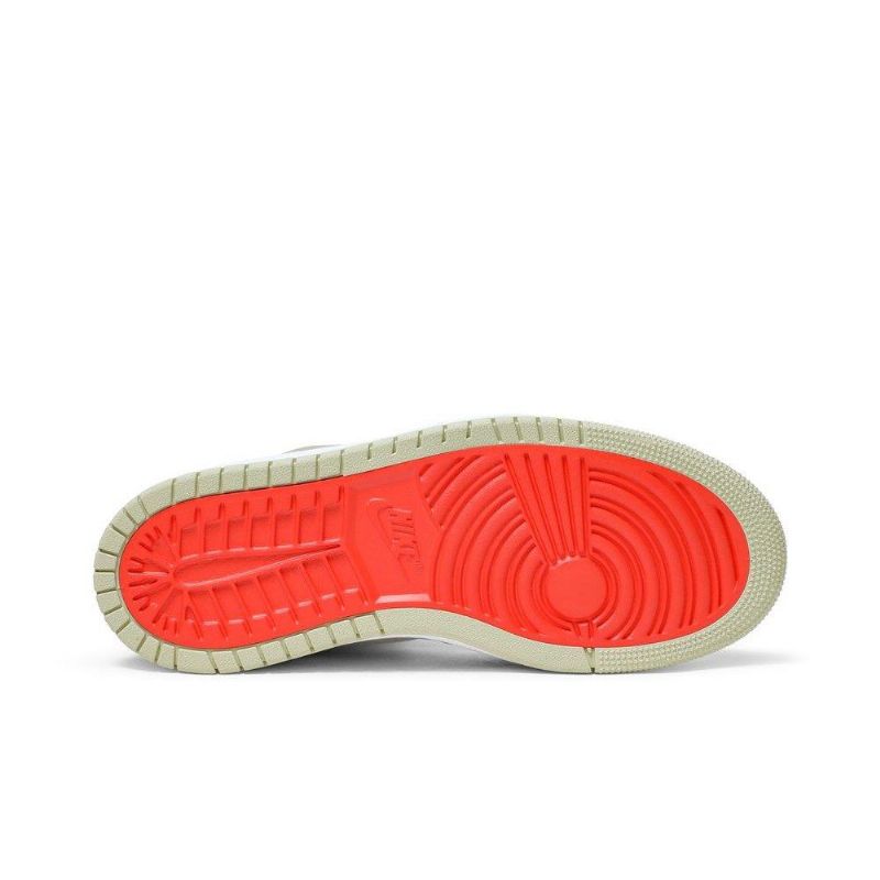 Air Jordan 1 High Zoom Comfort Valkoinen Oliivinvihreä Khaki Naisten Kengät