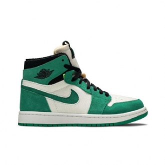 Air Jordan 1 High Zoom Comfort Vihreä Valkoinen Musta Naisten Kengät