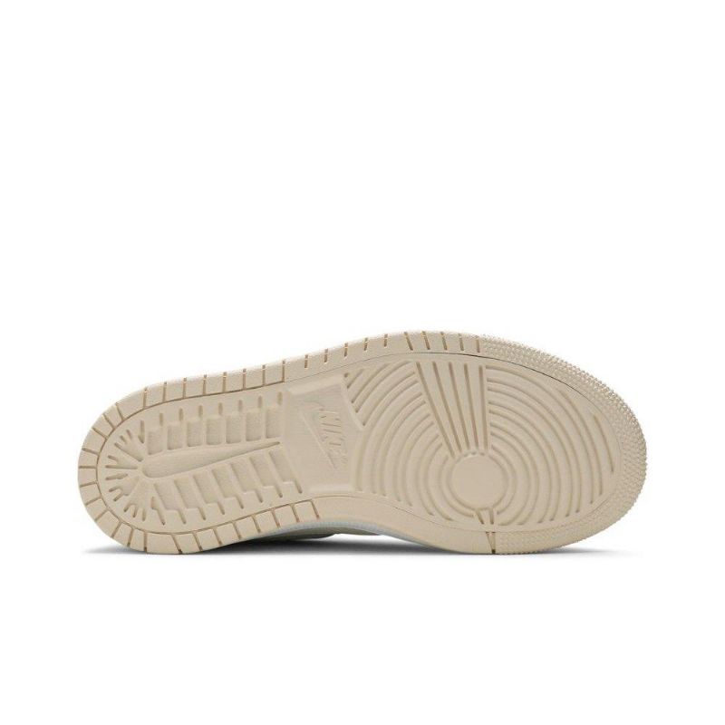 Air Jordan 1 High Zoom Valkoinen Harmaa Keltainen Naisten Kengät