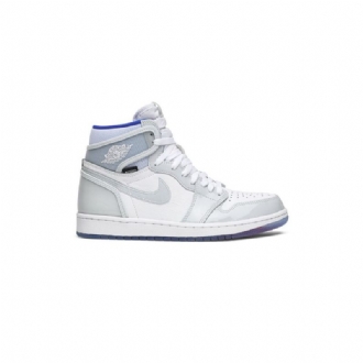 Air Jordan 1 High Zoom Valkoinen Sininen Harmaa Miesten Kengät