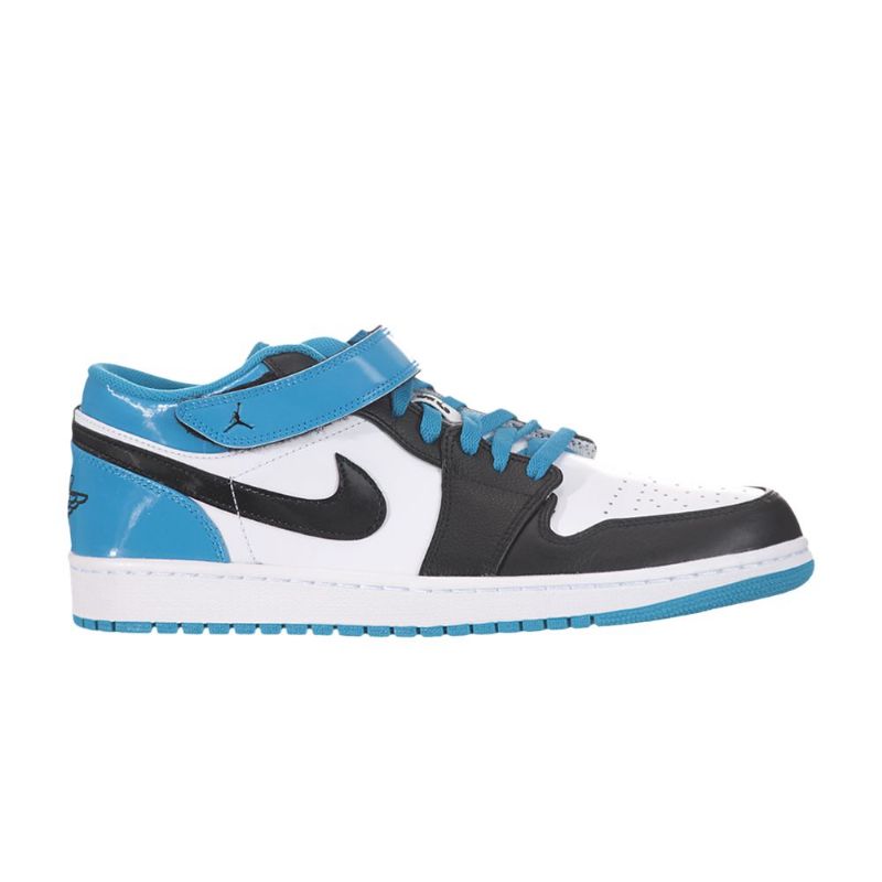 Air Jordan 1 Hihna Matalat Valkoiset Mustat Turkoosit Miesten Kengät