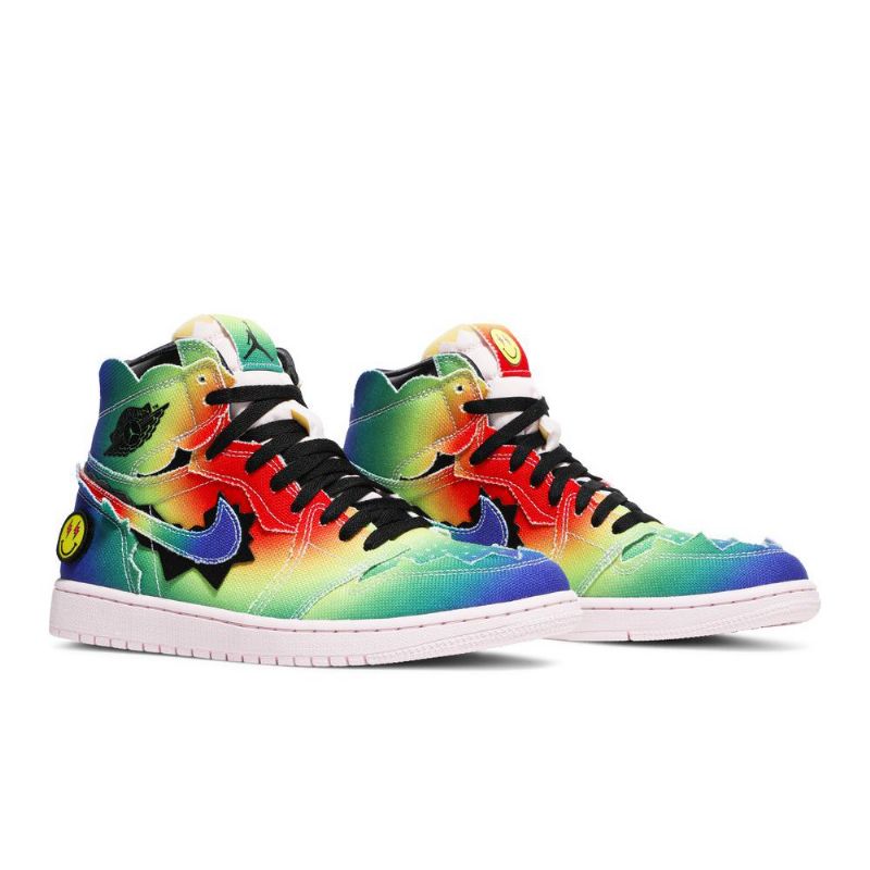 Air Jordan 1 J. Balvin Retro Og Korkeat Moniväriset Miesten Kengät