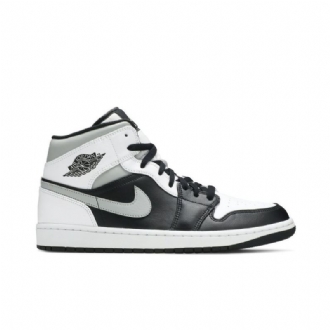 Air Jordan 1 Keskiharmaa Mustavalkoinen Miesten Kengät