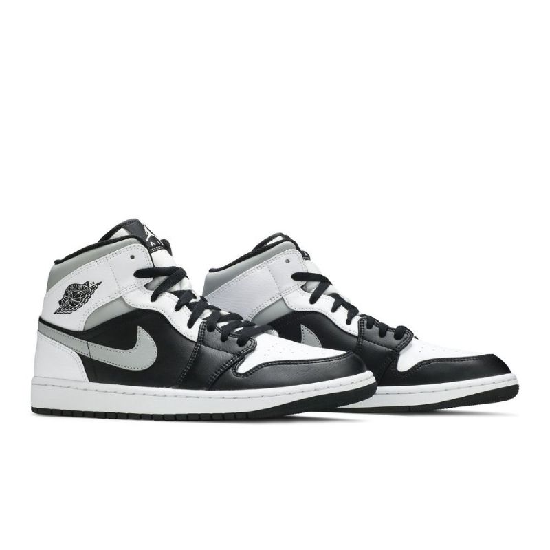 Air Jordan 1 Keskiharmaa Mustavalkoinen Miesten Kengät