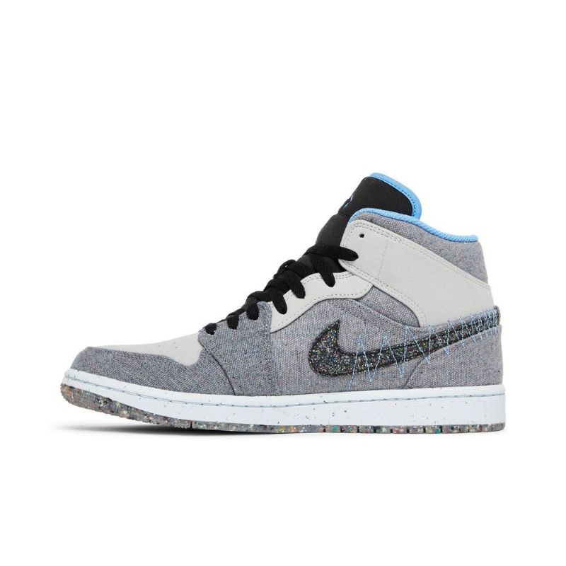 Air Jordan 1 Keskiharmaa Sininen Musta Miesten Kengät