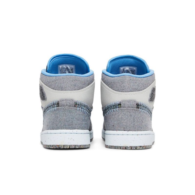 Air Jordan 1 Keskiharmaa Sininen Musta Miesten Kengät