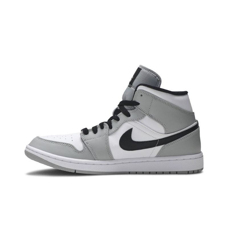 Air Jordan 1 Keskiharmaa Valkoinen Musta Miesten Kengät