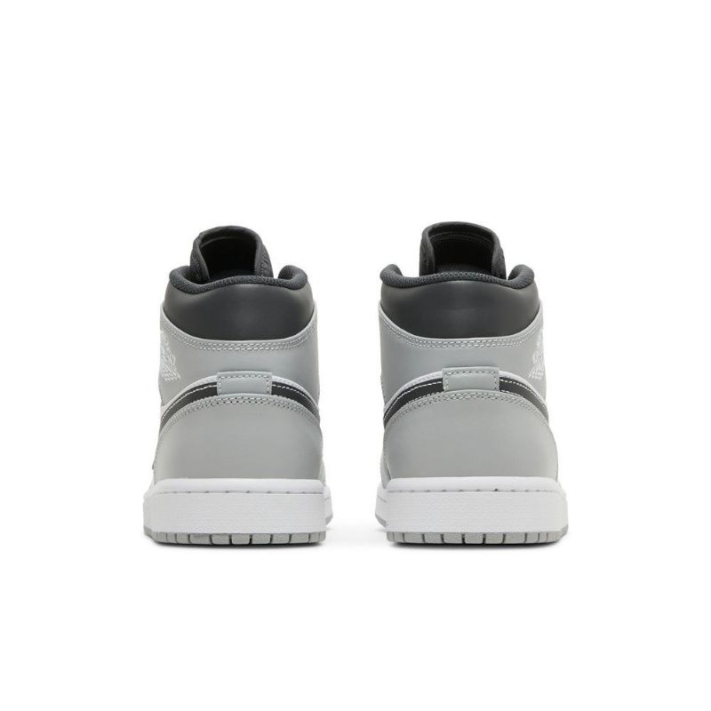 Air Jordan 1 Keskiharmaa Valkoinen Musta Miesten Kengät