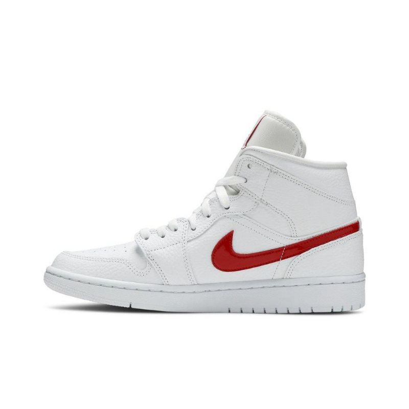 Air Jordan 1 Keskivalkoiset Punaiset Naisten Kengät