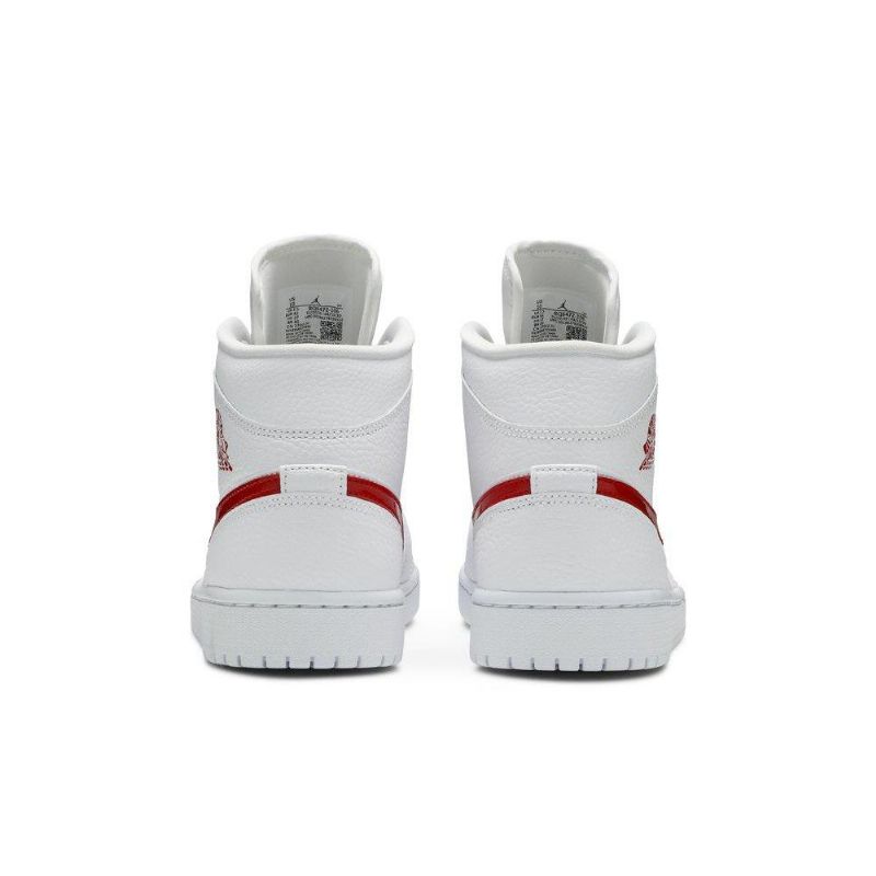 Air Jordan 1 Keskivalkoiset Punaiset Naisten Kengät