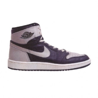 Air Jordan 1 Korkeat Mustat Harmaat Miesten Kengät