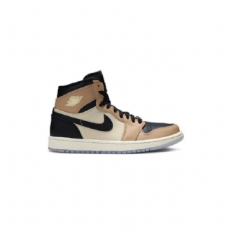 Air Jordan 1 Korkeat Mustat Ruskeat Kakiväriset Naisten Kengät