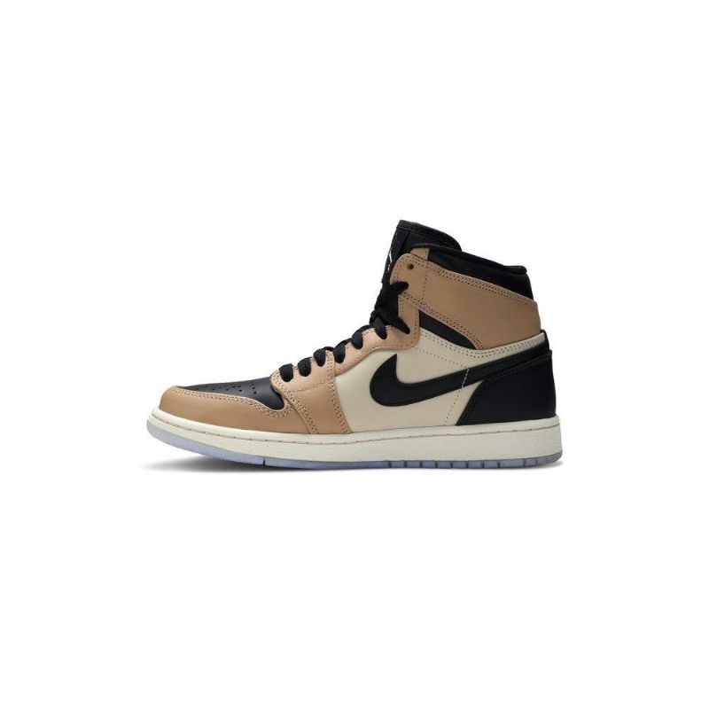 Air Jordan 1 Korkeat Mustat Ruskeat Kakiväriset Naisten Kengät