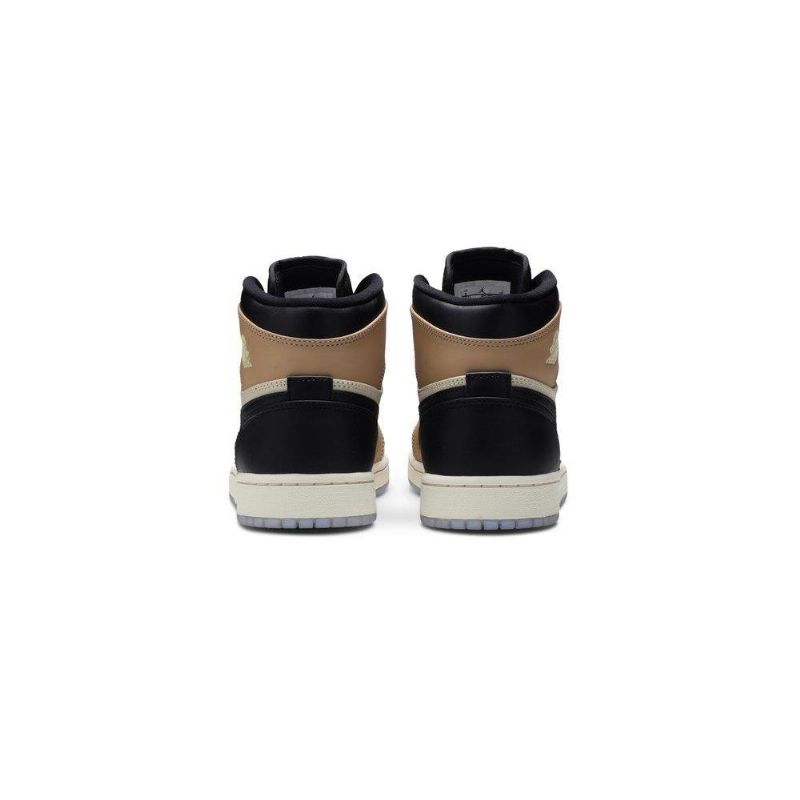 Air Jordan 1 Korkeat Mustat Ruskeat Kakiväriset Naisten Kengät