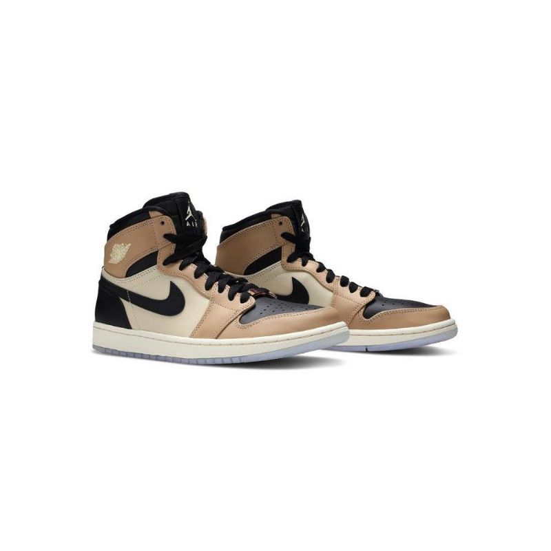 Air Jordan 1 Korkeat Mustat Ruskeat Kakiväriset Naisten Kengät