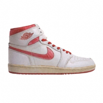 Air Jordan 1 Korkeat Valkoiset Punaiset Miesten Kengät