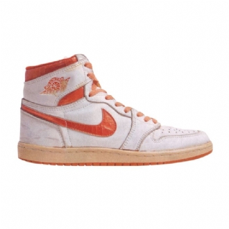 Air Jordan 1 Korkeat Valkooranssit Miesten Kengät