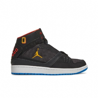 Air Jordan 1 Lentohihna Musta Kulta Oranssi Sininen Miesten Kengät