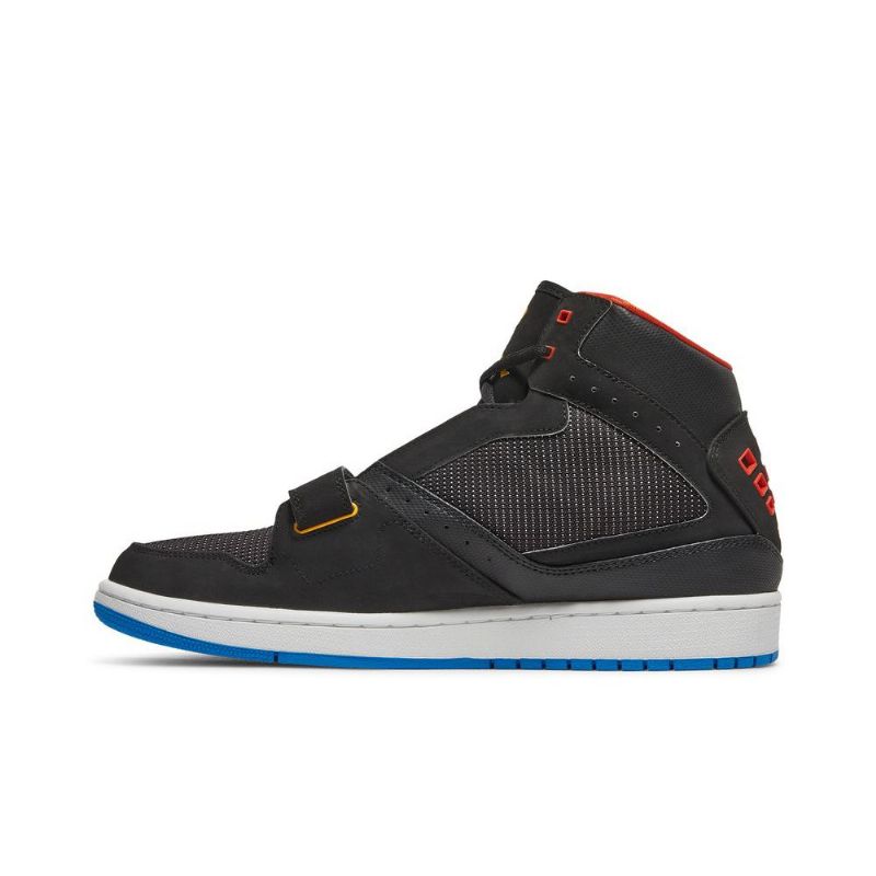 Air Jordan 1 Lentohihna Musta Kulta Oranssi Sininen Miesten Kengät