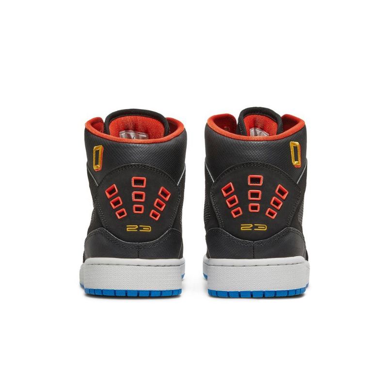 Air Jordan 1 Lentohihna Musta Kulta Oranssi Sininen Miesten Kengät